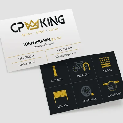 CP King Business Cards
