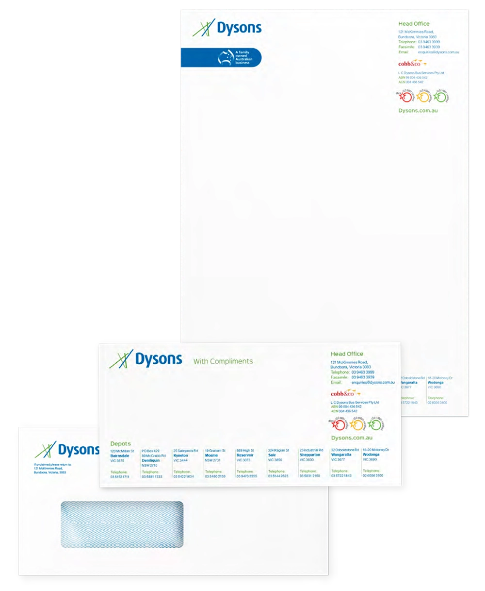 Dysons Business Stationery_2025 Update Dysons Business Stationery