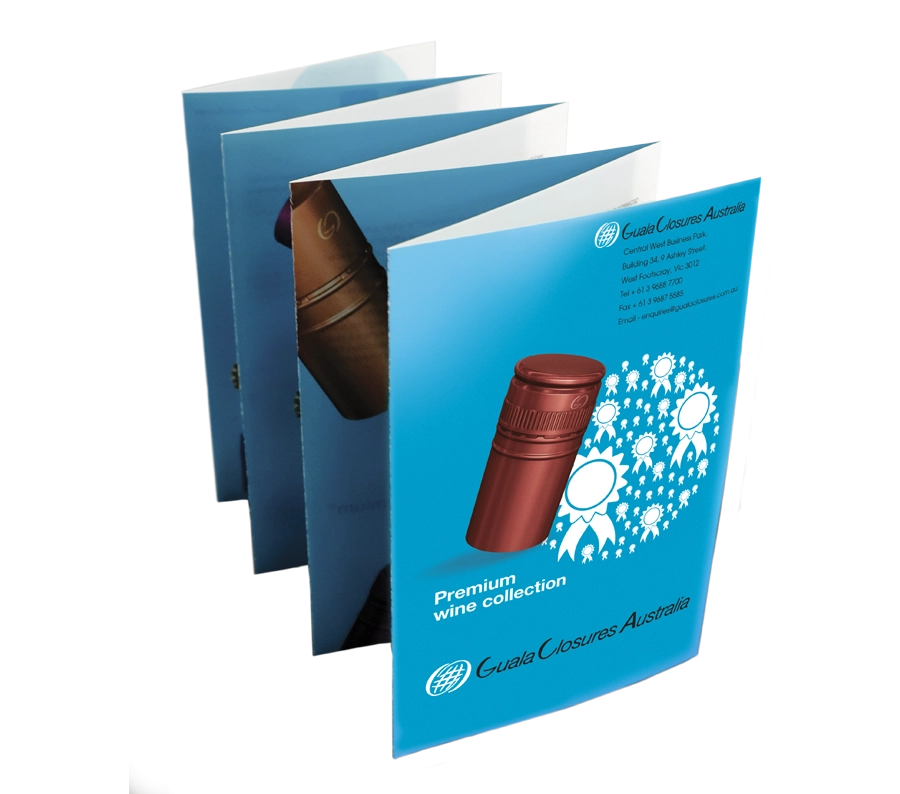 Printed brochures - concertina fold